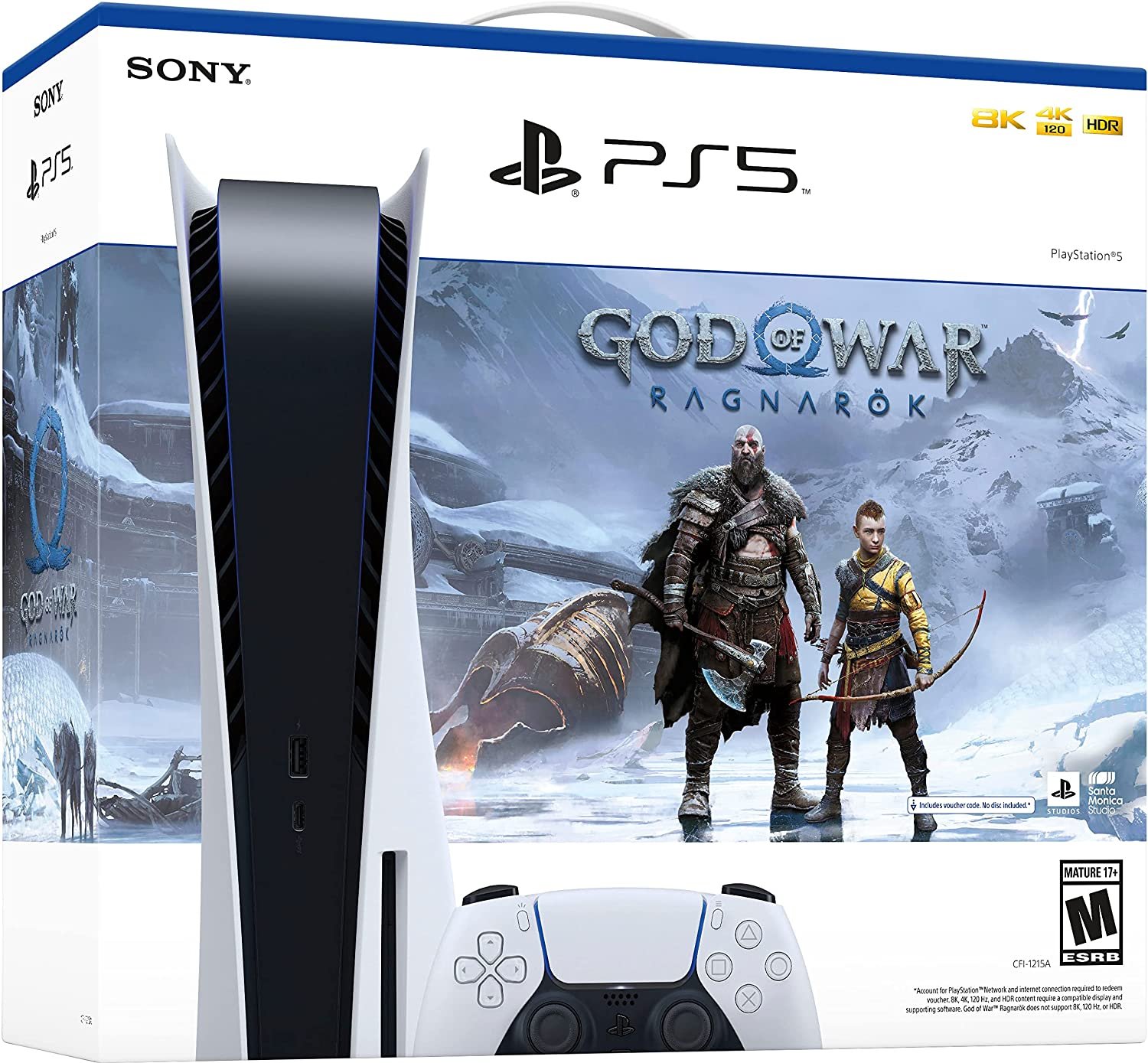 Consola Sony PlayStation 5 (PS5) con lector - Pack God of War Ragnarok