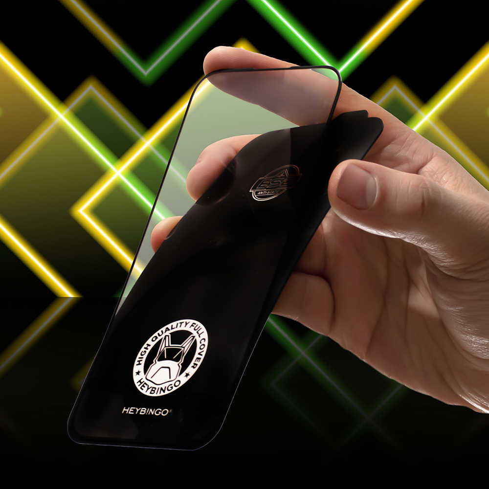 HEYBINGO X-MAN HD GLASS 0.40mm - Protector Pantalla Cristal Templado Ultra Resistente 9H para iPhone 15 Pro Max