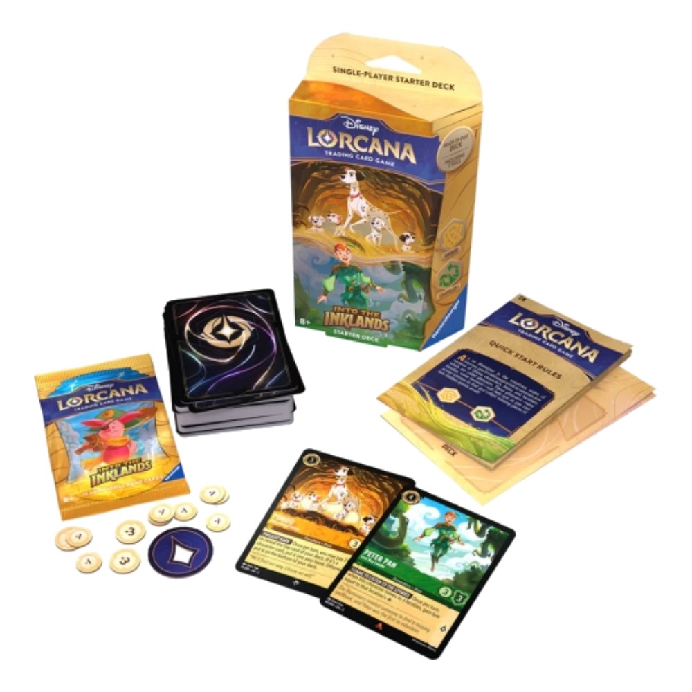 Mazos De InicioLorcana - Into The Inklands RUBI / ZAFIRO - Disney - Inglés - Ravensburger