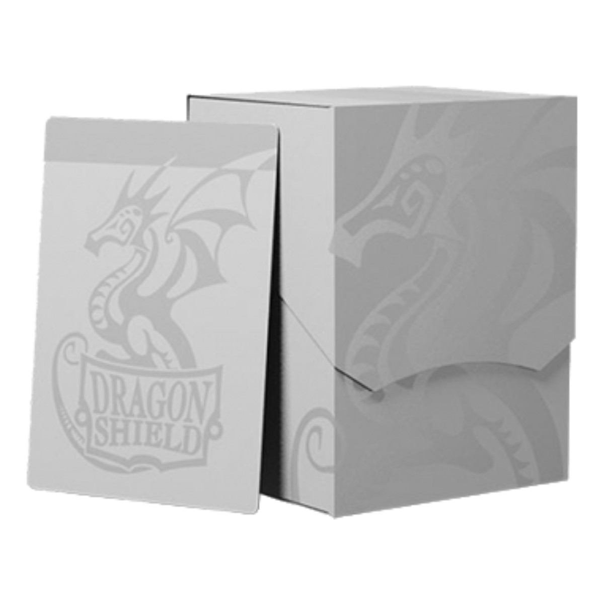Caja de mazo Ashen White Blanco - Deck Box Dragon Shield