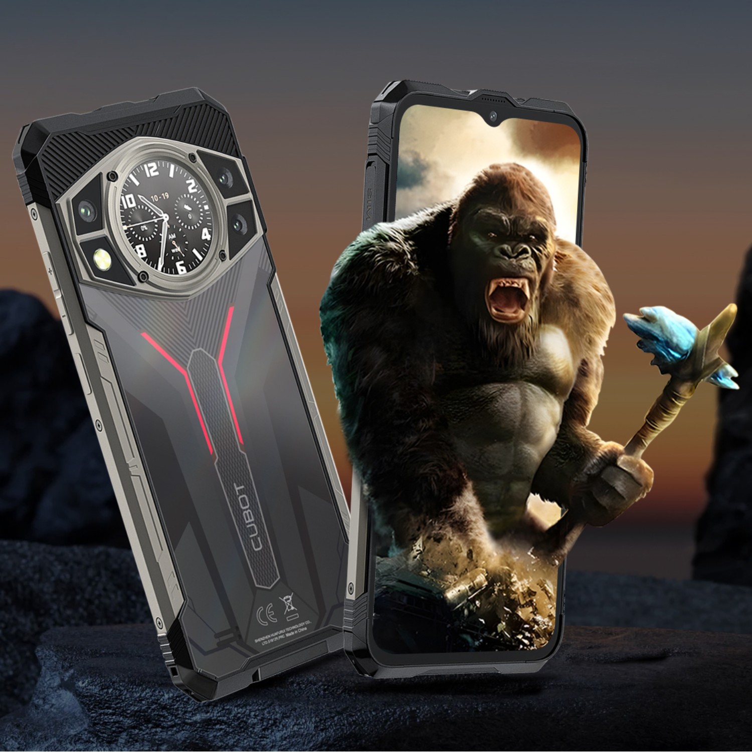 Telefono movil libre Cubot KingKong AX 12+256GB Negro