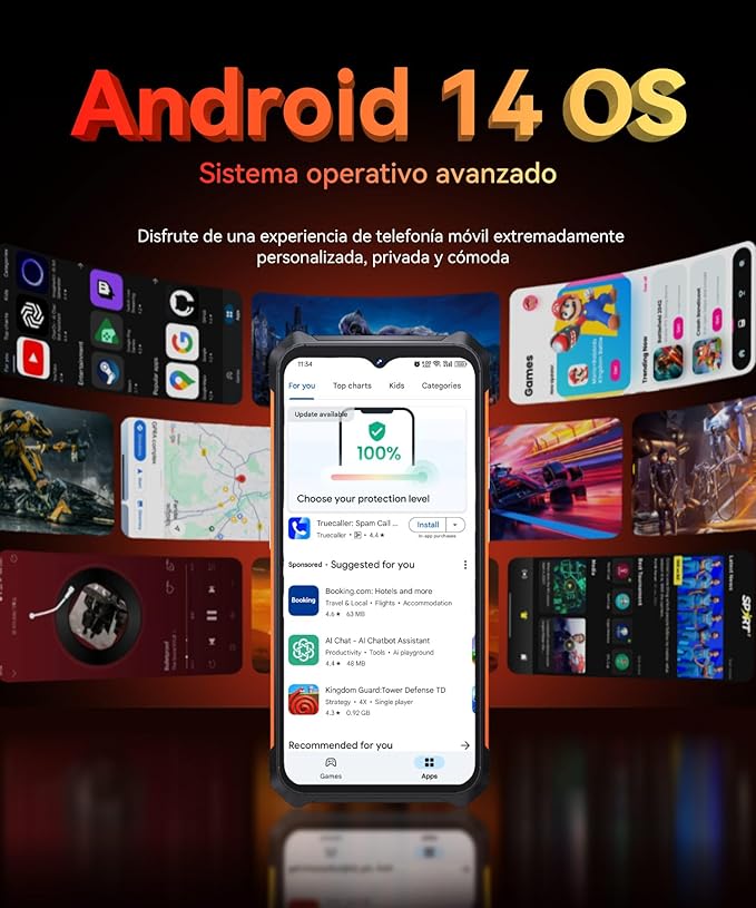 Telefono movil libre Cubot KingKong ES 6+128GB Negro
