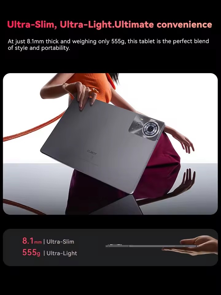 Tablet Cubot TAB 70 4G 6+128GB Gris 