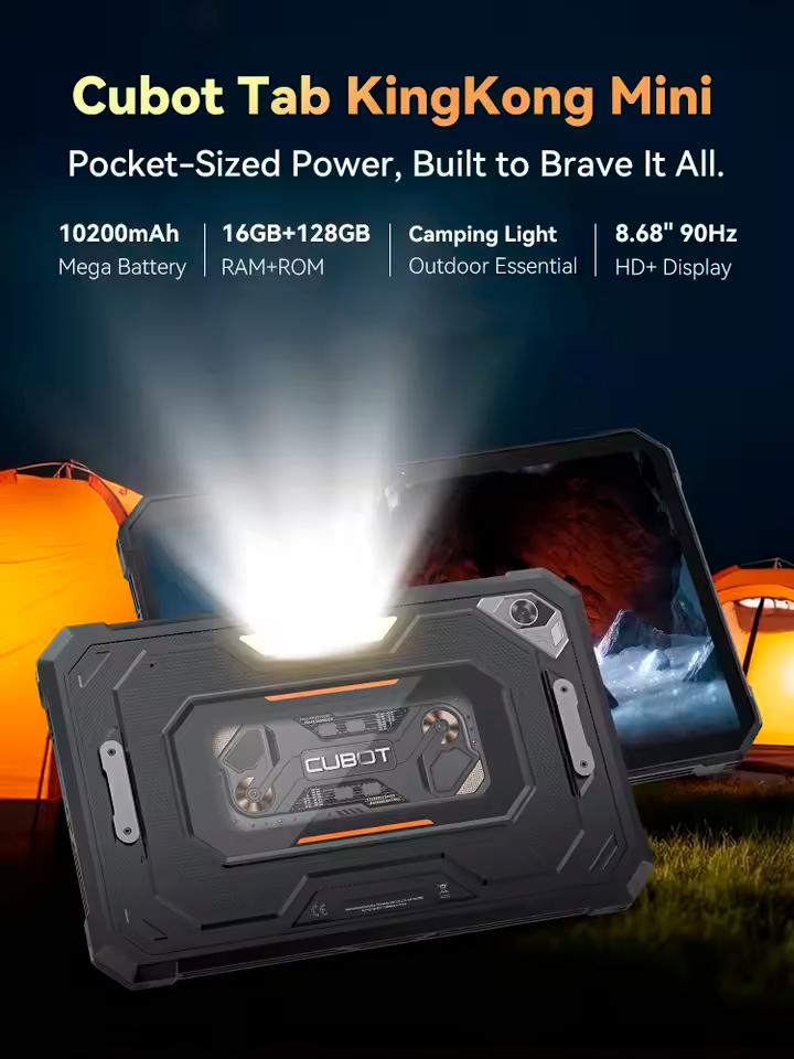 Tablet Cubot TAB KingKong Mini 4G 6+128GB Negra