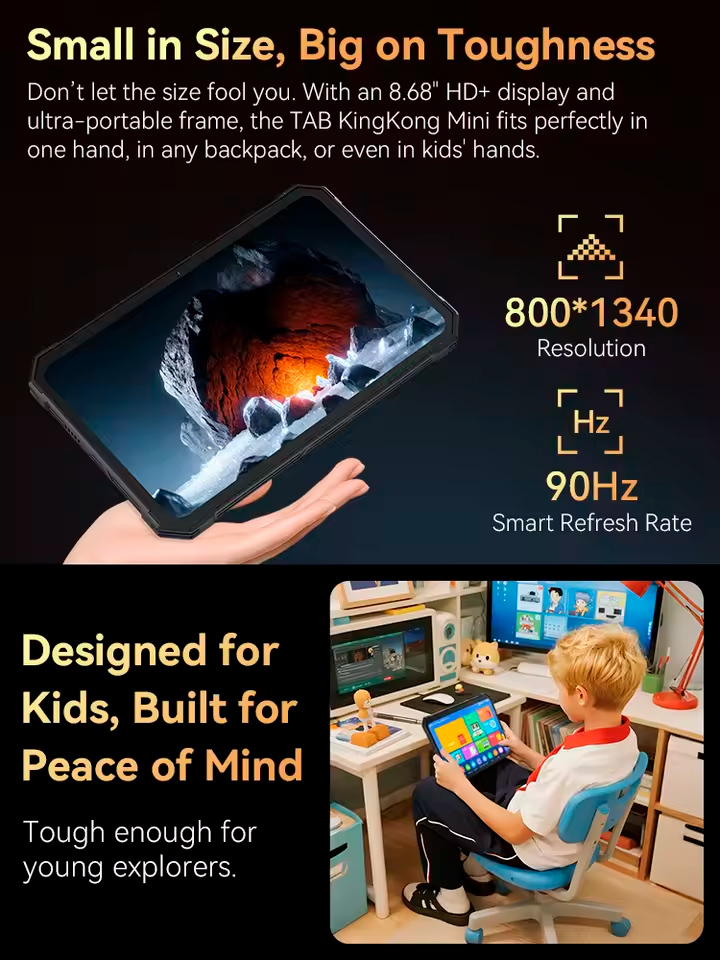 Tablet Cubot TAB KingKong Mini 4G 6+128GB Negra