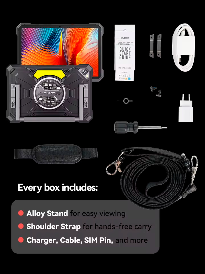 Tablet Cubot TAB KingKong S 4G 6+256GB Negra