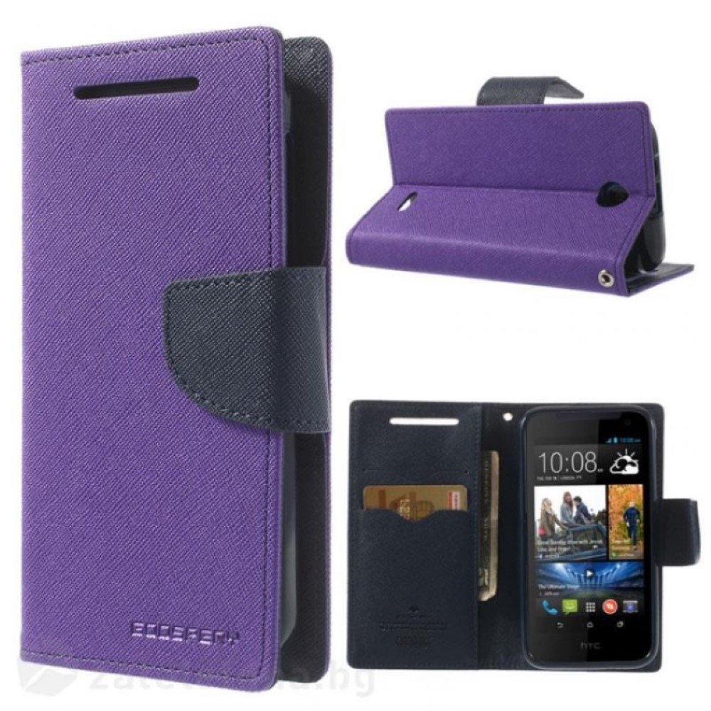 Funda HTC Desire 310 Mercury Goospery Tapa Libro Morada