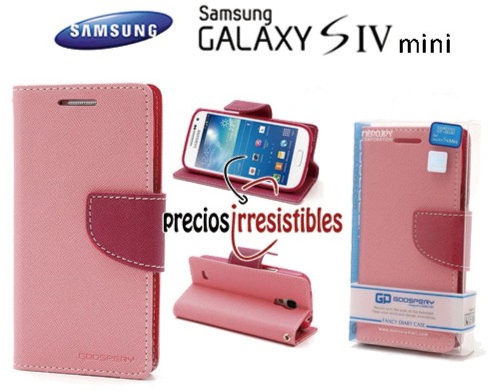 Funda Samsung Galaxy S4 mini I9190 Mercury Goospery Tapa Rosa Claro