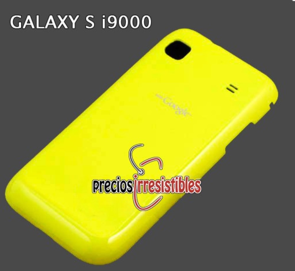 Tapa Samsung Galaxy S I9000 Trasera Amarilla