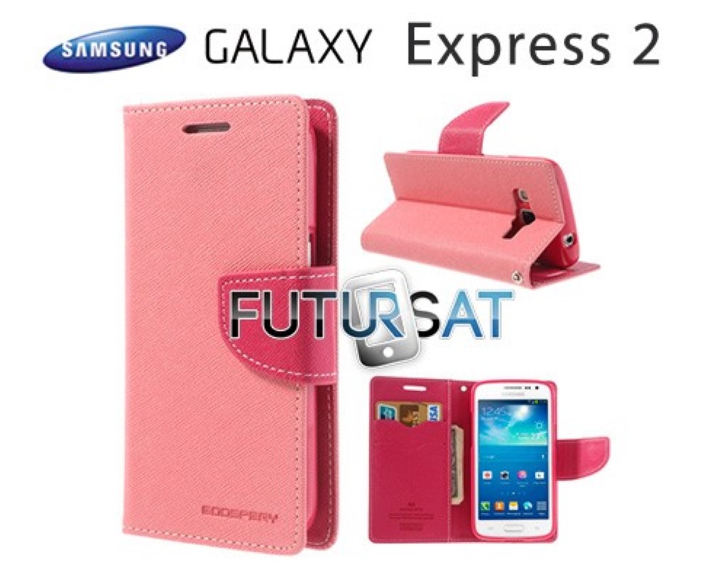 Funda Samsung Galaxy Express 2 G3815 Mercury Goospery Tapa Libro Rosa