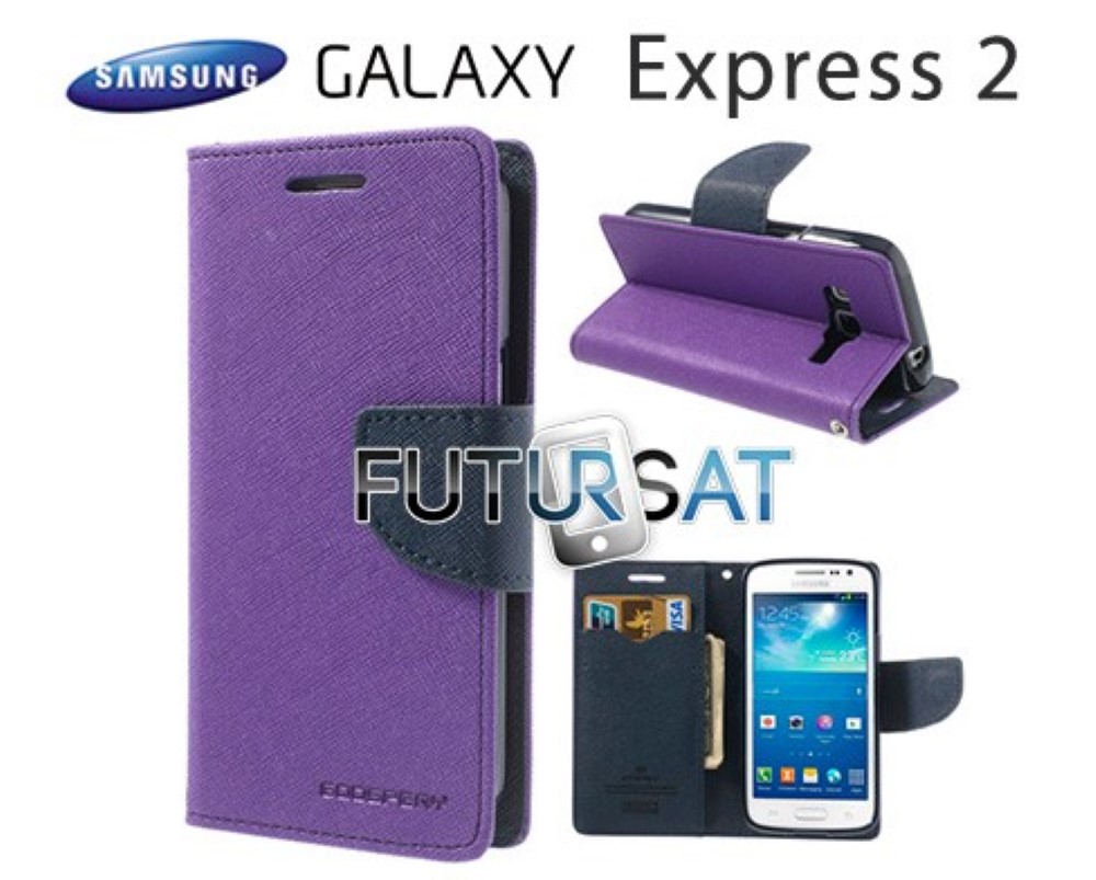 Funda Samsung Galaxy Express 2 G3815 Goospery Tapa Libro Morada