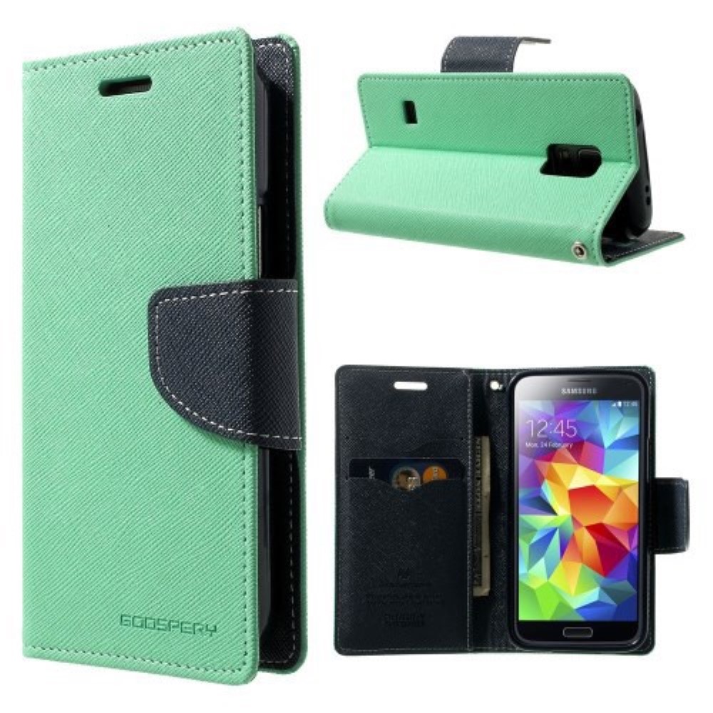 Funda Samsung Galaxy S5 Mini G800 Goospery Tapa Libro Verde