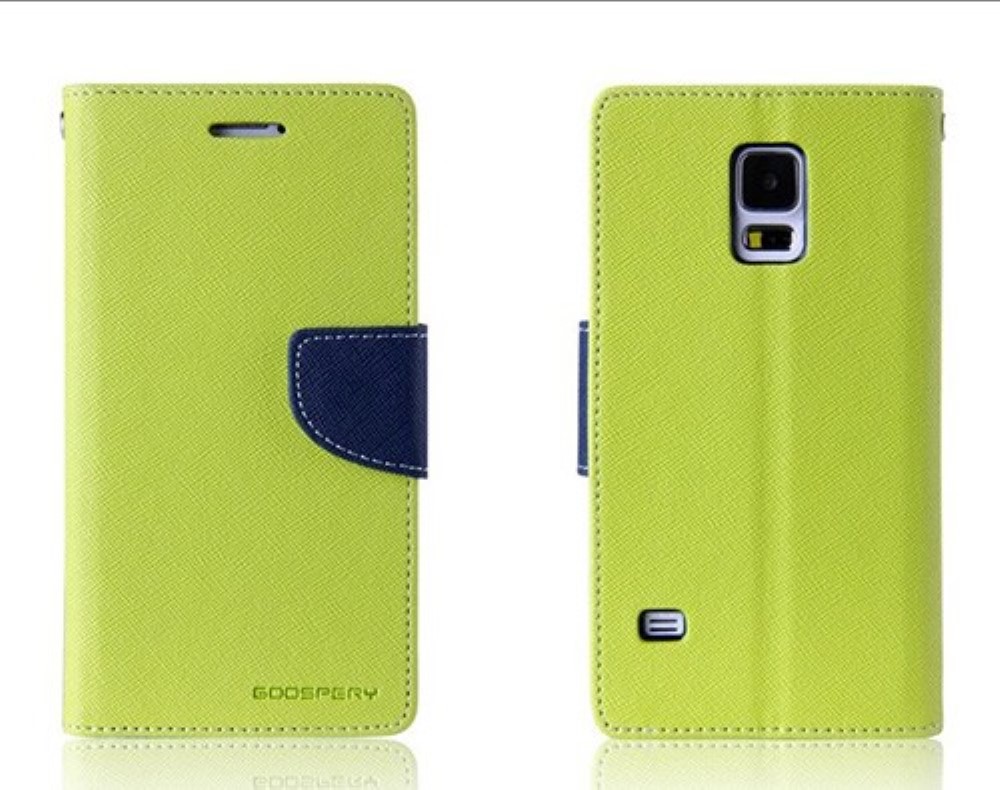 Funda Samsung Galaxy S5 I9600 G900 Mercury Goospery Tapa Libro Verde