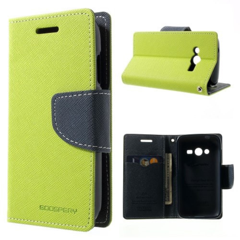 Funda Samsung Galaxy Ace NXT G313H Mercury Goospery Tapa Libro Verde