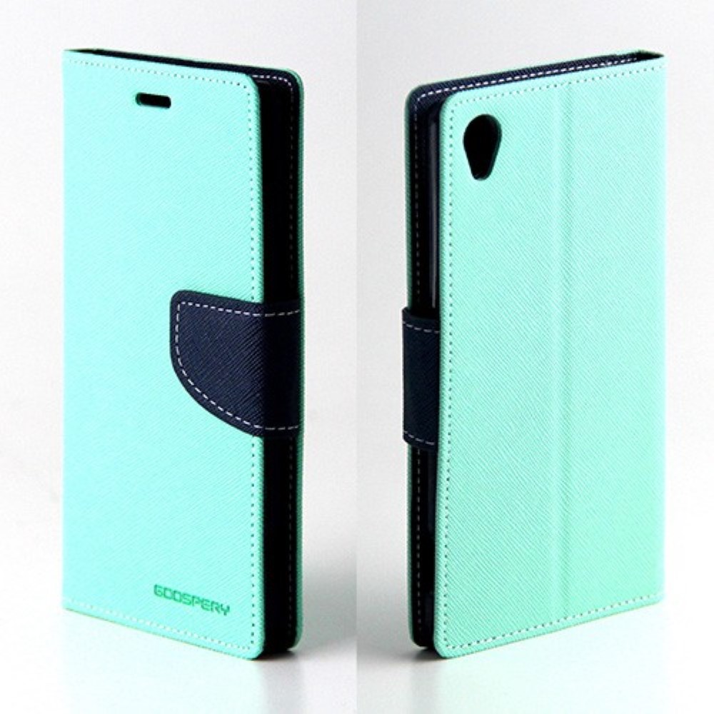 Funda Sony Xperia Z3 D6653 Piel Tapa Libro Mercury Goospery verde