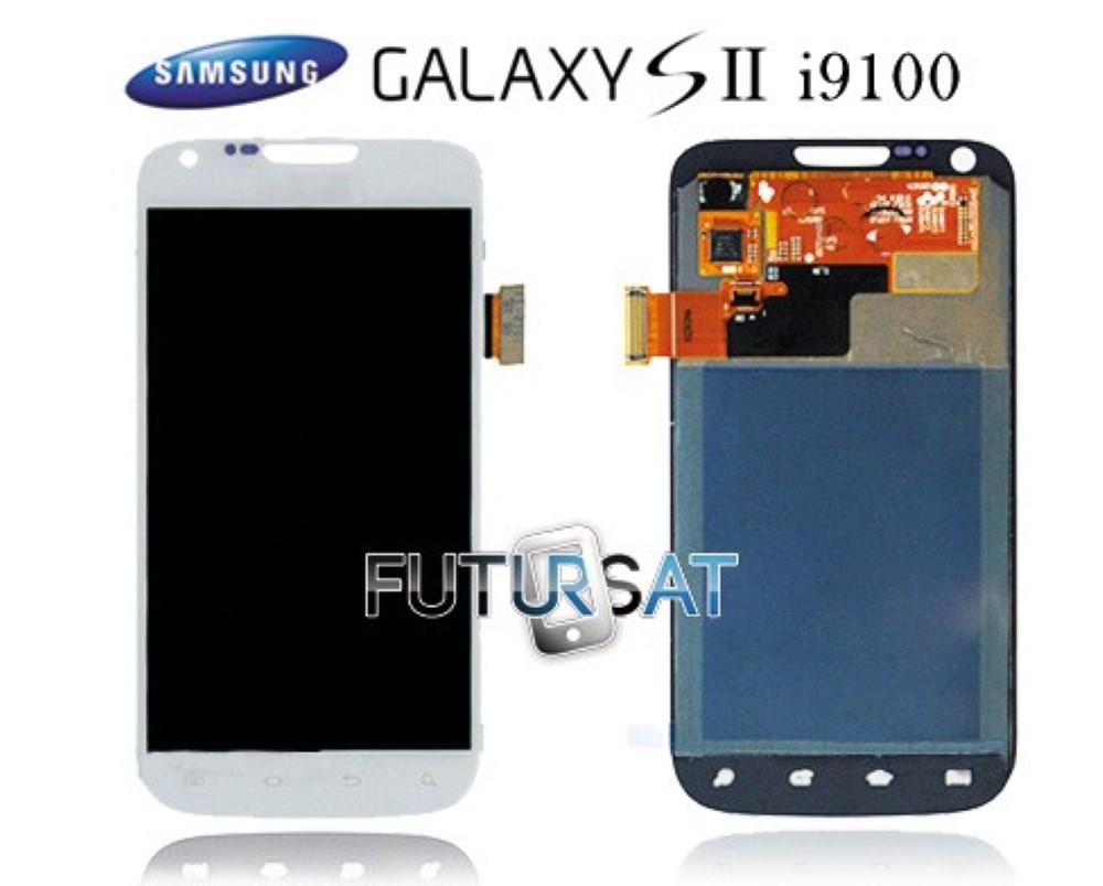 Pantalla Samsung Galaxy S2 I9100 Completa LCD y Cristal Tactil Cristal Blanca