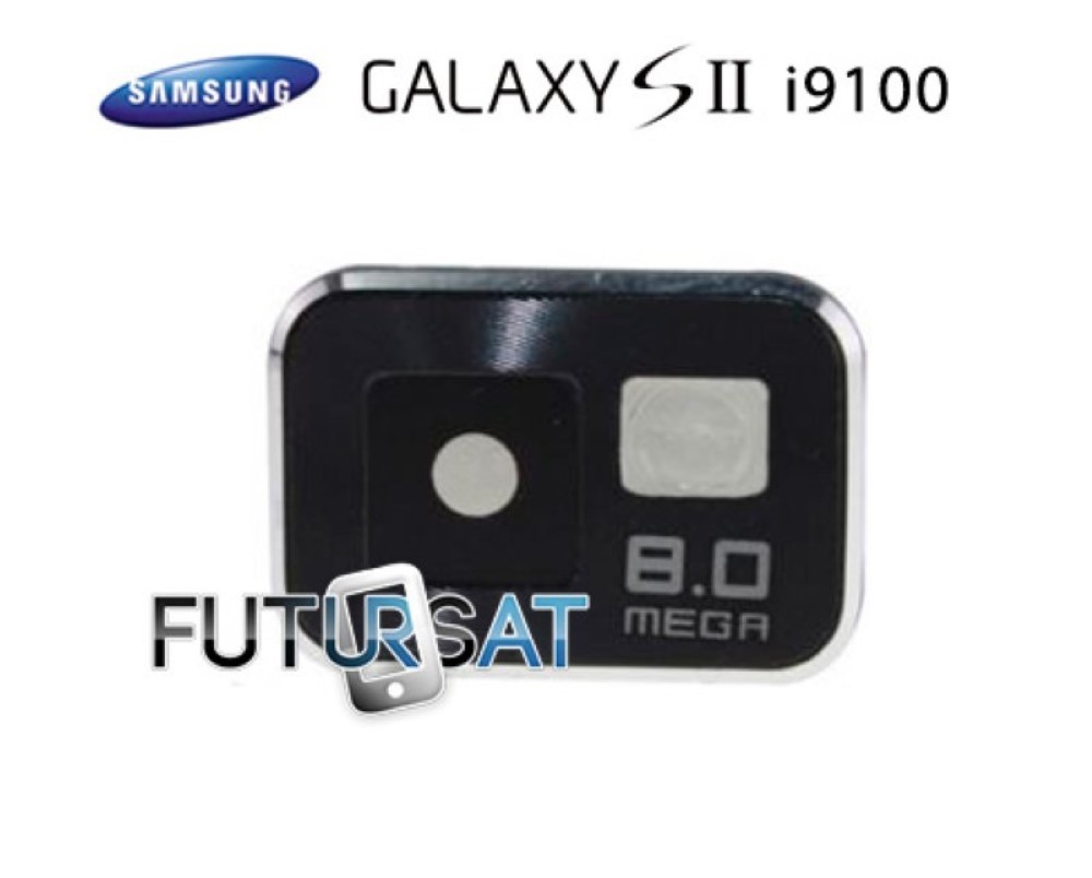 Embellecedor Samsung Galaxy S2 I9100 Camara Trasera Negro