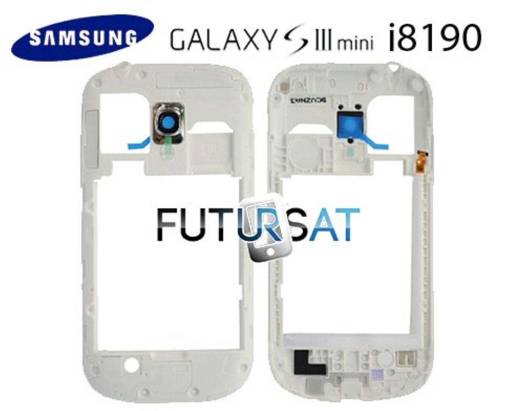 Chasis Samsung Galaxy S3 Mini I8190 Marco Trasero Blanco