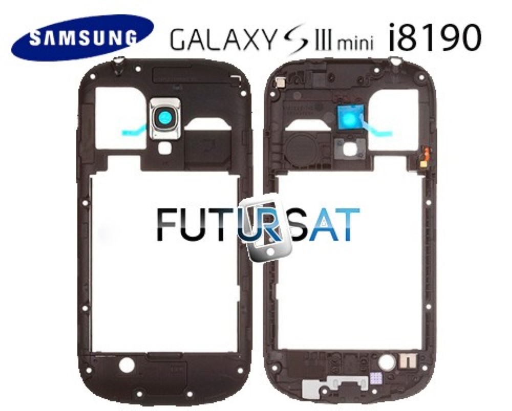 Chasis Samsung Galaxy S3 Mini I8190 Maco Trasero Negro