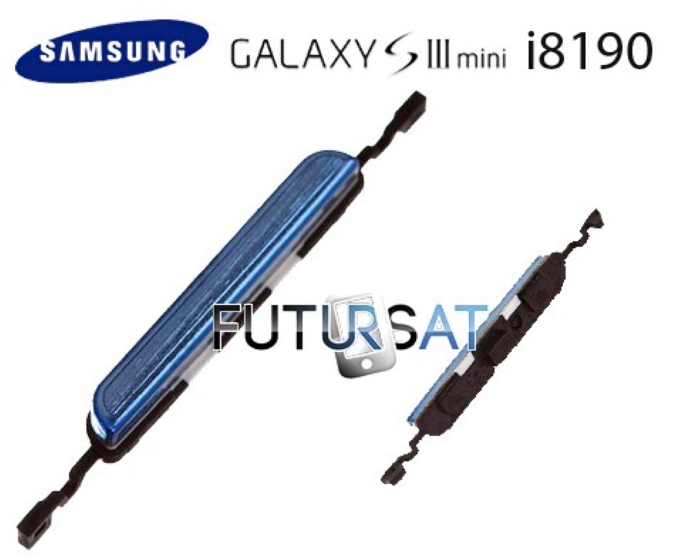 Boton Samsung Galaxy S3 Mini I8190 Volumen Azul