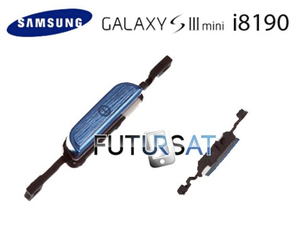 Boton Samsung Galaxy S3 Mini I8190 Power Azul