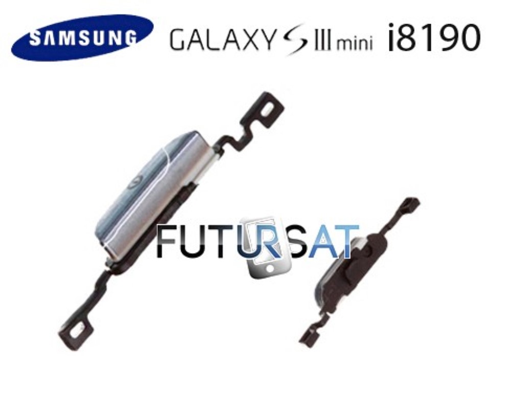 Boton Samsung Galaxy S3 Mini I8190 Power Encendido Plata