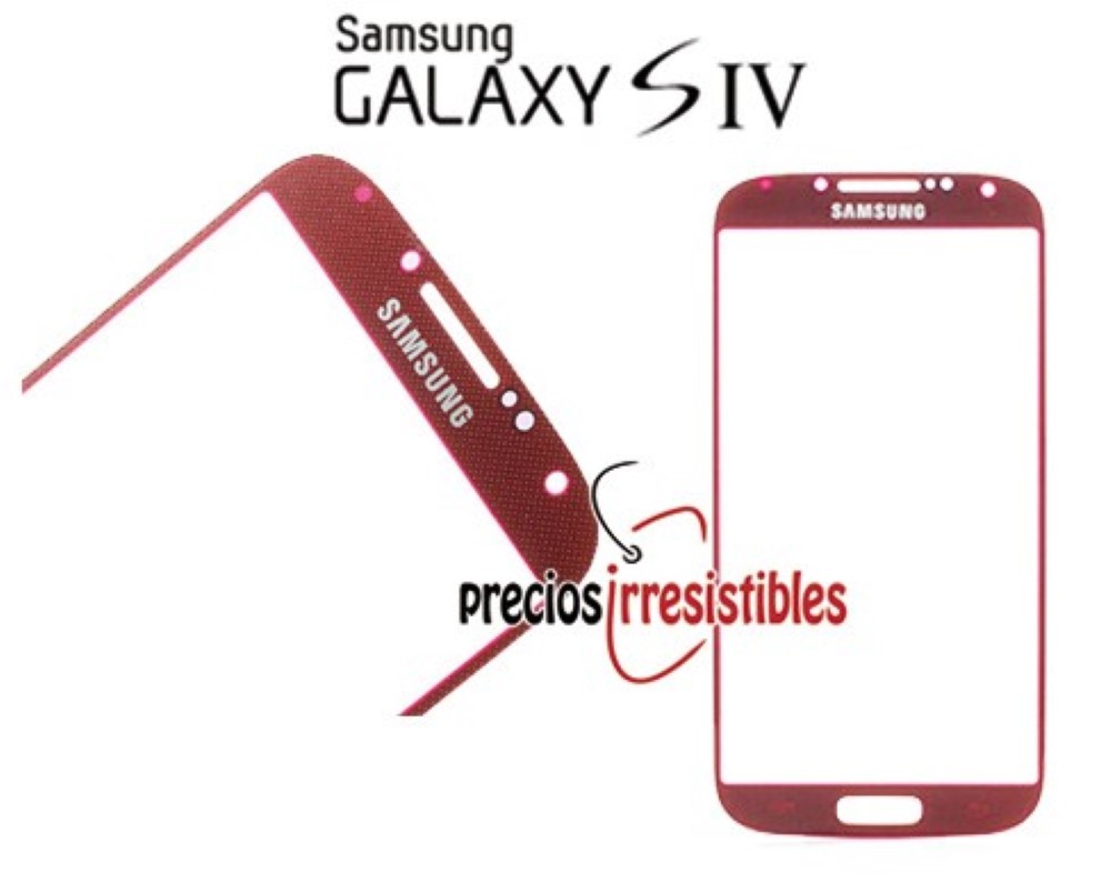 Pantalla Samsung Galaxy S4 I9500 I9505 Cristal Rojo