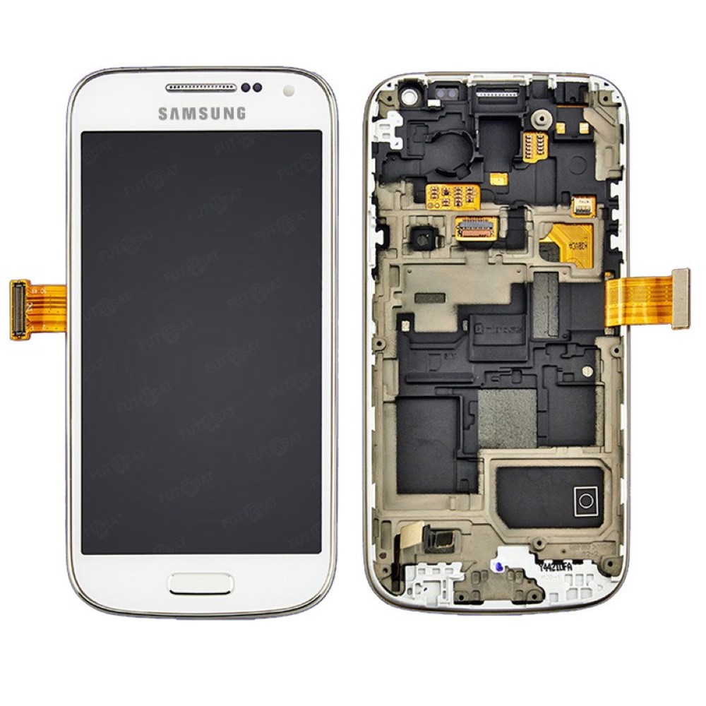 Pantalla Samsung Galaxy S4 Mini I9190 Completa LCD y Cristal Tactil con Marco Blanca