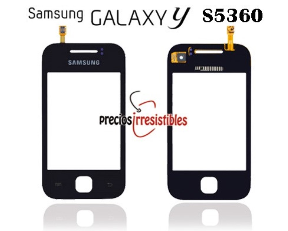 Pantalla Samsung Galaxy Y S5360 Digitalizador Cristal Tactil  Negro