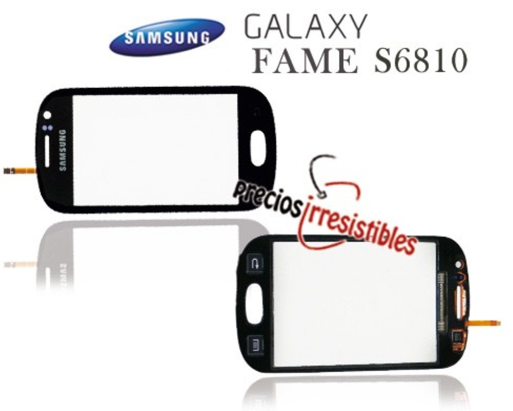 Pantalla Samsung Galaxy Fame S6810 Digitalizador Cristal Tactil Negro