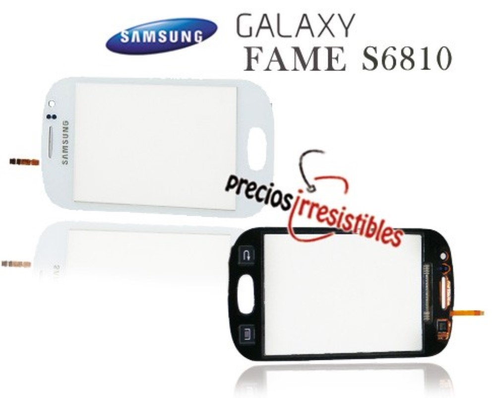 Pantalla Samsung Galaxy Fame S6810 Digitalizador Cristal Tactil Blanco