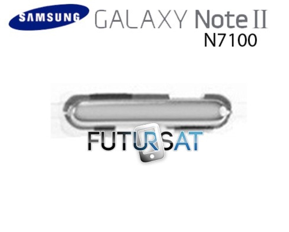 Boton Samsung Galaxy Note 2 N7100 Power Encendido Plata