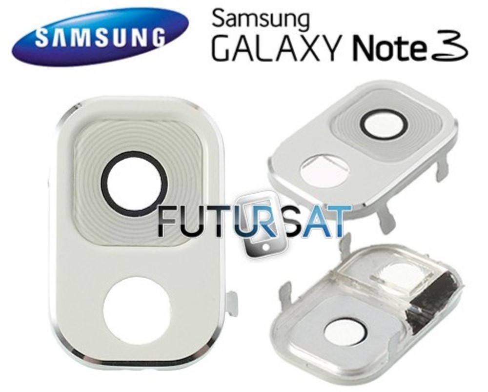 Embellecedor Samsung Galaxy Note 3 N9002 Camara Trasera Blanco