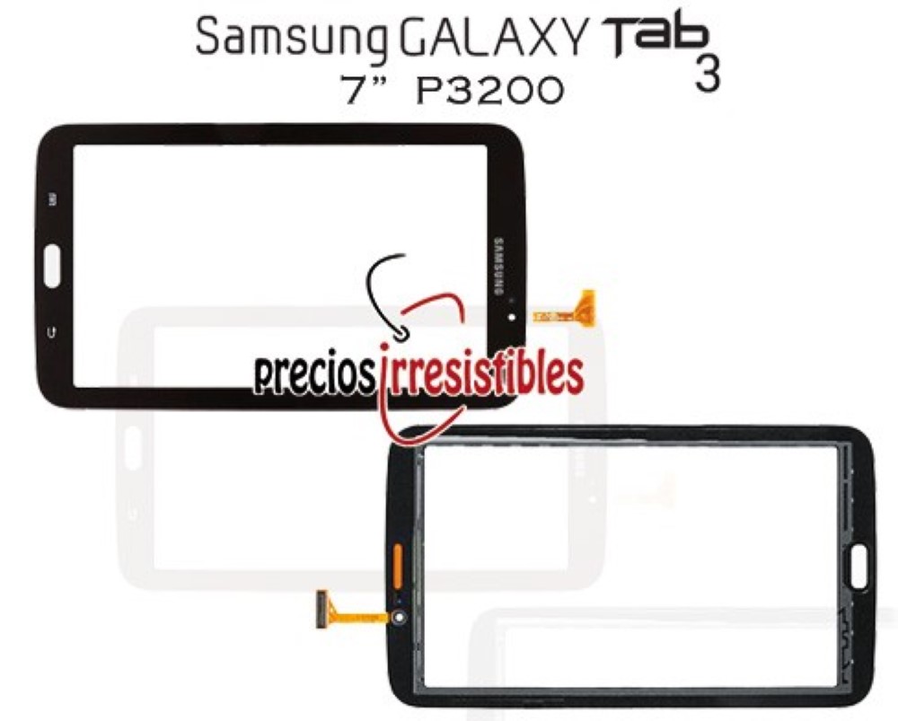 Pantalla Samsung Galaxy TAB 3 7 P3200 Digitalizador Cristal Tactil 3G Negro