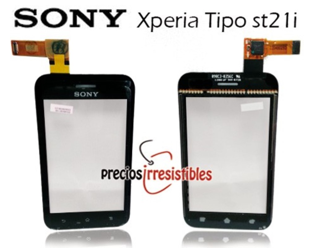 Pantalla Sony Xperia Tipo St21i  Digitalizador Cristal Tactil Negro