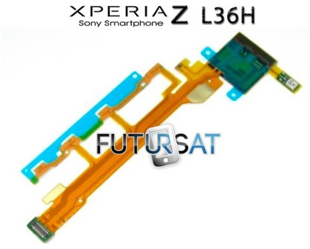 Flex Sony Xperia Z L36h Volumen Power Encendido y microfono