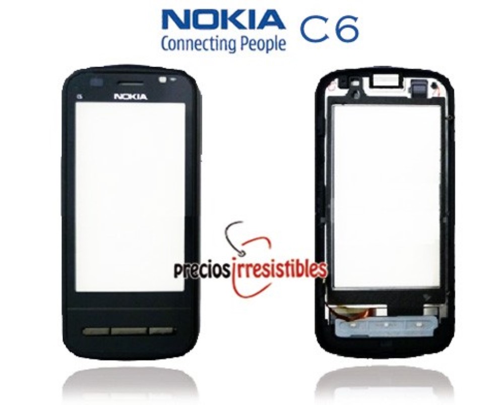Pantalla Nokia C6 00 Digitalizador Cristal Tactil con Marco Negro