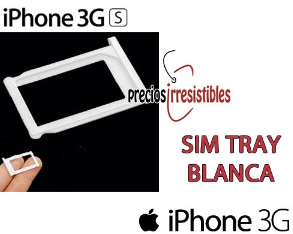 Bandeja iPhone 3G 3GS SIM blanca