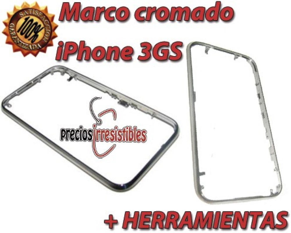 Chasis iPhone 3G 3GS Marco Plateado