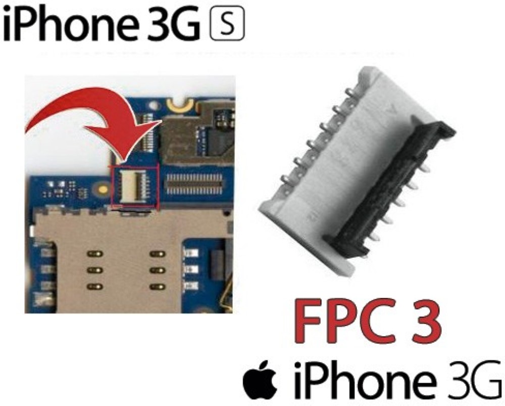 Conector iPhone 3G 3GS FPC Sensor Proximidad