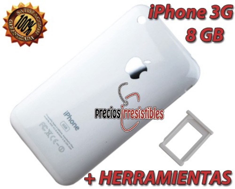 Tapa iPhone 3G Trasera 8GB blanca