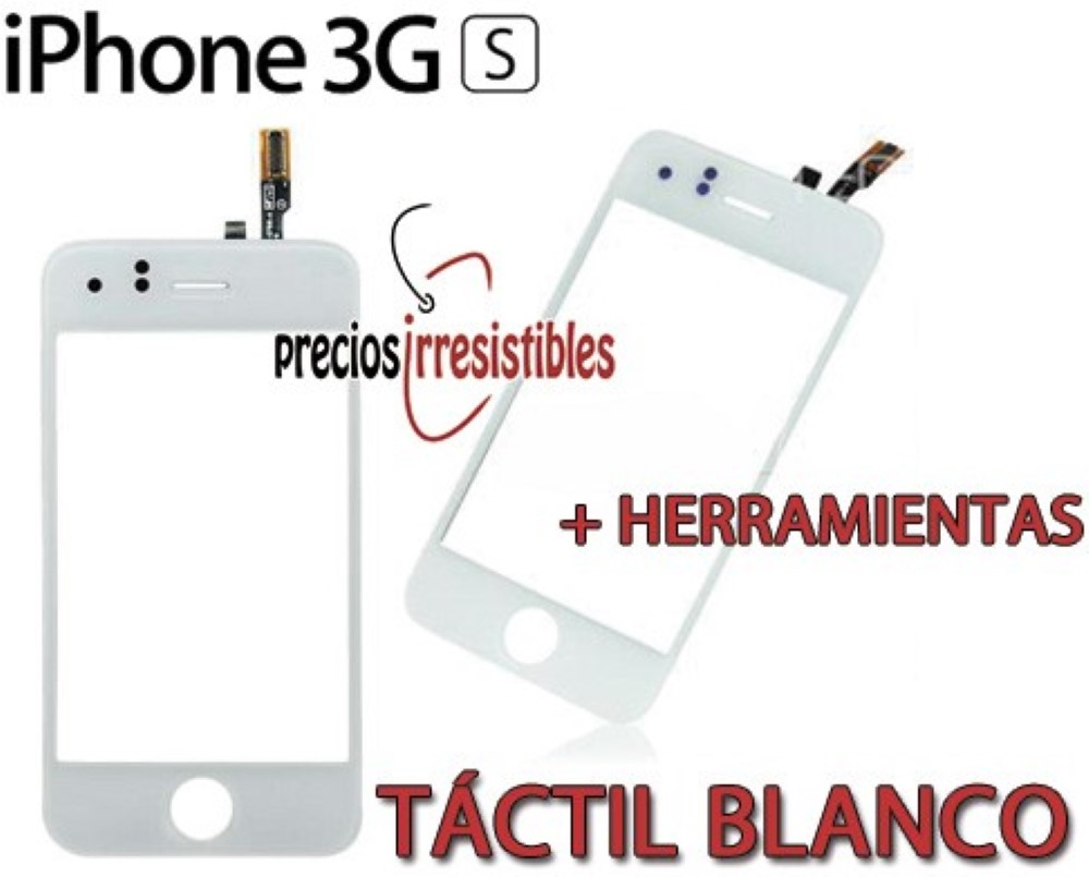 Pantalla iPhone 3GS Digitalizador Cristal Tactil Blanco