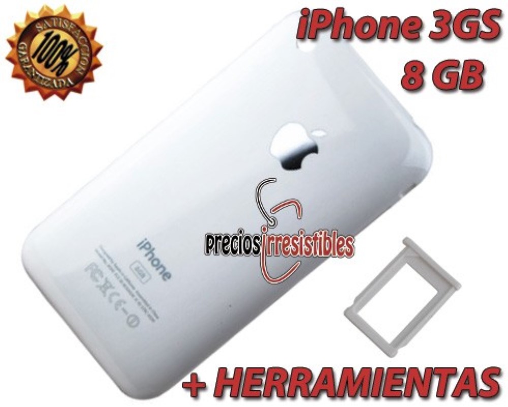 Tapa iPhone 3GS Trasera 8GB blanca