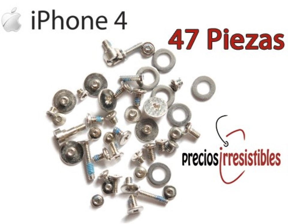 Tornilleria iPhone 4G Completa 47 Piezas