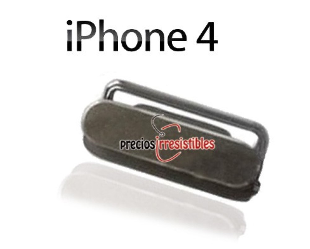 Boton iPhone 4G 4S Power Encendido Plateado