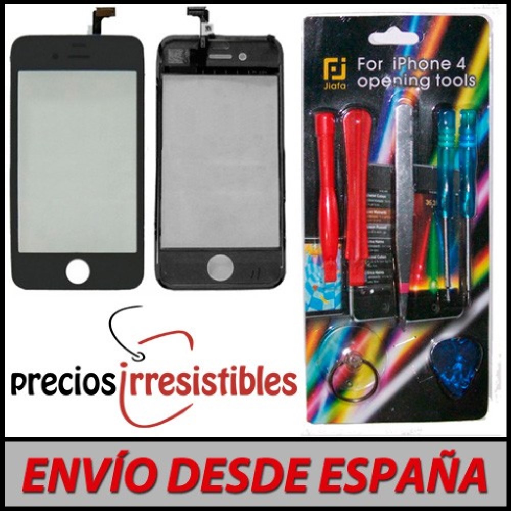 Pantalla iPhone 4G Digitalizador Cristal Tactil Negro