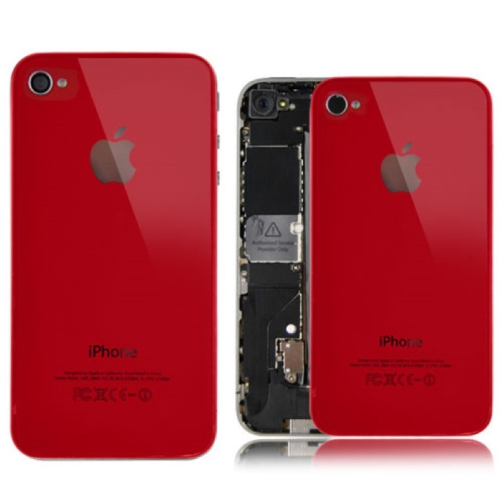 Tapa iPhone 4G Trasera roja
