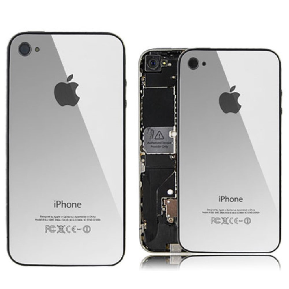 Tapa iPhone 4G Trasera plata
