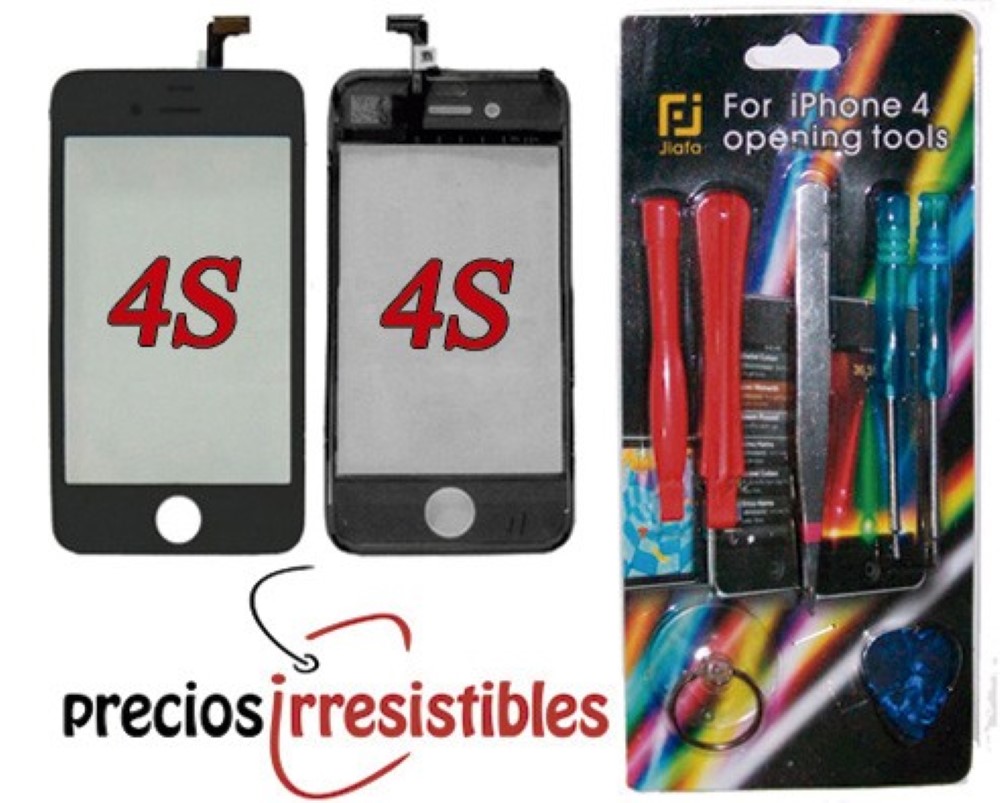 Pantalla iPhone 4S Digitalizador Cristal Tactil Negro