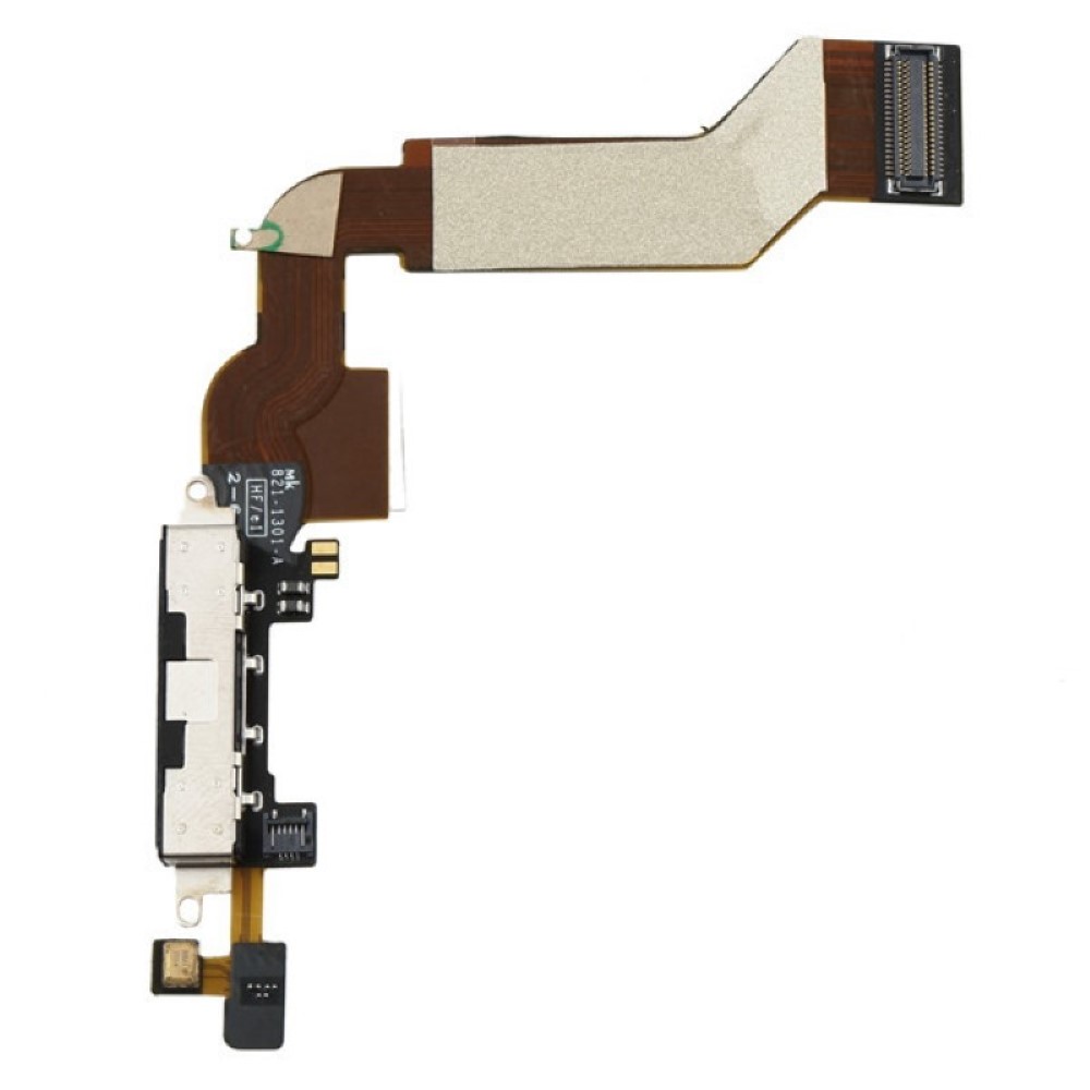 Flex iPhone 4S Dock Carga Micro Negro